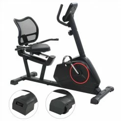 Magnetic Recumbent Exercise Bike with Pulse Measurement -Sports Shop Magnetic Recumbent Exercise Bike with Pulse Measurement 489386 2