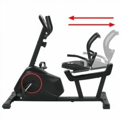 Magnetic Recumbent Exercise Bike with Pulse Measurement -Sports Shop Magnetic Recumbent Exercise Bike with Pulse Measurement 489386 4