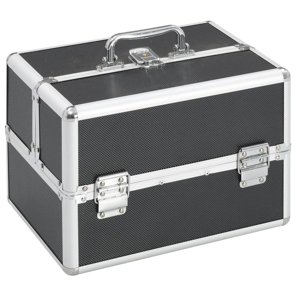 Make-up Case 22x30x21 cm Black Aluminium 3 Make-up Case 22x30x21 cm Black Aluminium