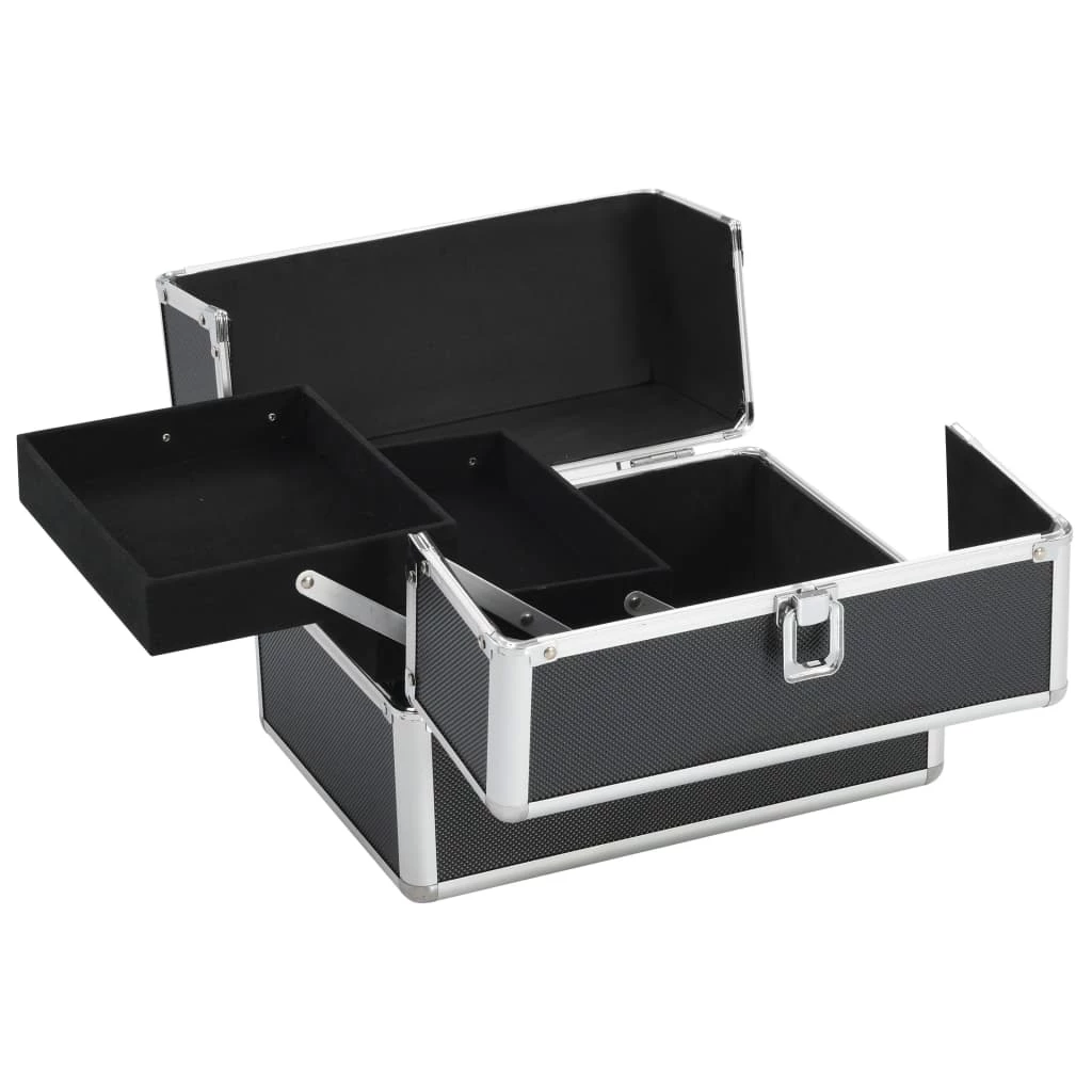 Make-up Case 22x30x21 cm Black Aluminium 5 Make-up Case 22x30x21 cm Black Aluminium - Image 3