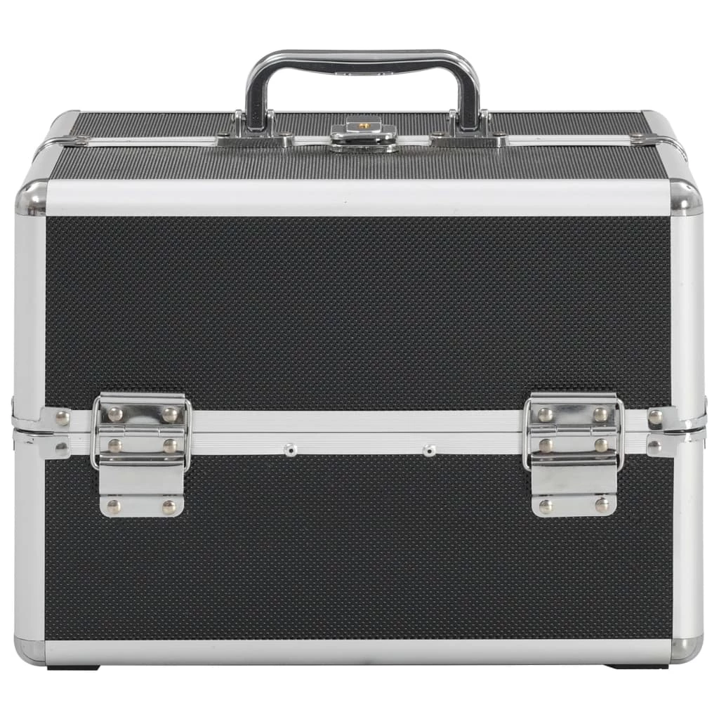 Make-up Case 22x30x21 cm Black Aluminium 6 Make-up Case 22x30x21 cm Black Aluminium - Image 4