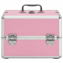 Make-up Case 22x30x21 cm Pink Aluminium -Sports Shop Make up Case 22x30x21 cm Pink Aluminium 514387 2