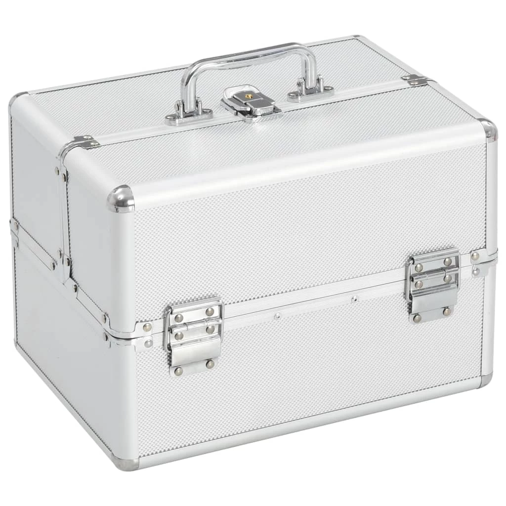 Make-up Case 22x30x21 cm Silver Aluminium 3 Make-up Case 22x30x21 cm Silver Aluminium