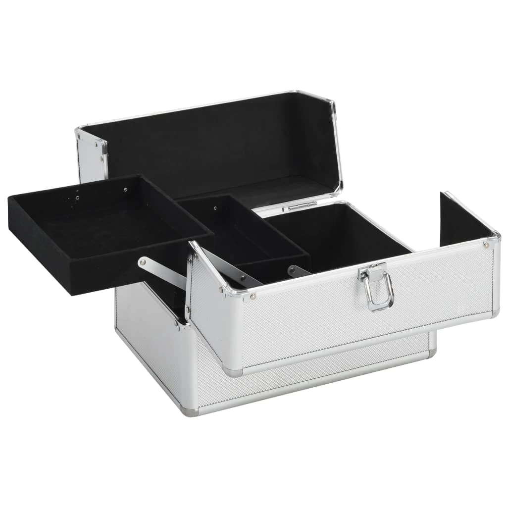 Make-up Case 22x30x21 cm Silver Aluminium 5 Make-up Case 22x30x21 cm Silver Aluminium - Image 3