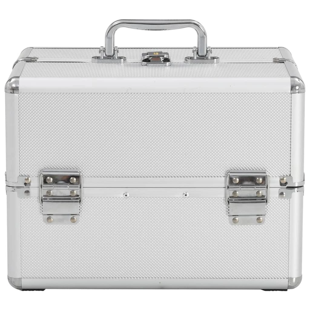 Make-up Case 22x30x21 cm Silver Aluminium 6 Make-up Case 22x30x21 cm Silver Aluminium - Image 4