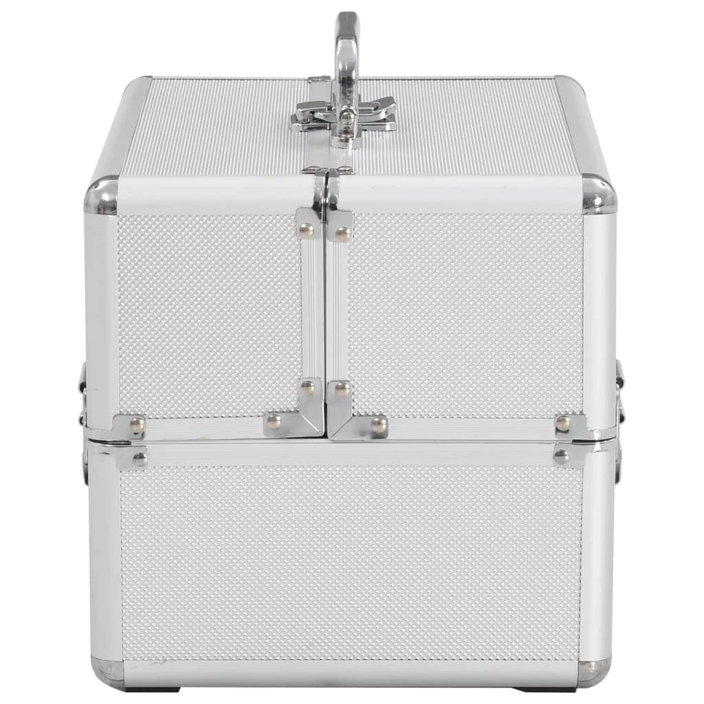 Make-up Case 22x30x21 cm Silver Aluminium 7 Make-up Case 22x30x21 cm Silver Aluminium - Image 5