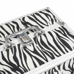 Make-up Case 22x30x21 cm Zebra Stripe Aluminium -Sports Shop Make up Case 22x30x21 cm Zebra Stripe Aluminium 489747 5
