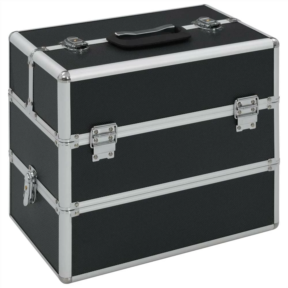 Make-up Case 37x24x35 cm Black Aluminium 3 Make-up Case 37x24x35 cm Black Aluminium
