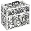 Make-up Case 37x24x35 cm Zebra Stripe Aluminium