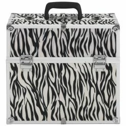 Make-up Case 37x24x35 cm Zebra Stripe Aluminium 10 Make-up Case 37x24x35 cm Zebra Stripe Aluminium -Sports Shop Make up Case 37x24x35 cm Zebra Stripe Aluminium 432002 2