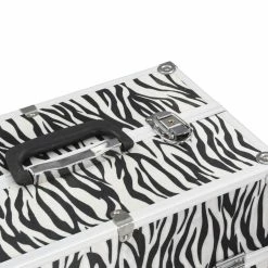 Make-up Case 37x24x35 cm Zebra Stripe Aluminium 12 Make-up Case 37x24x35 cm Zebra Stripe Aluminium -Sports Shop Make up Case 37x24x35 cm Zebra Stripe Aluminium 432002 4