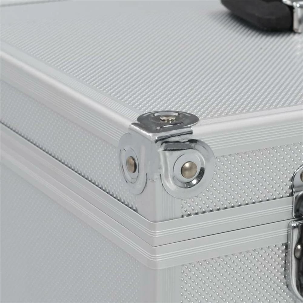 Make-up Case 37x24x40 cm Silver Aluminium 5 Make-up Case 37x24x40 cm Silver Aluminium - Image 3