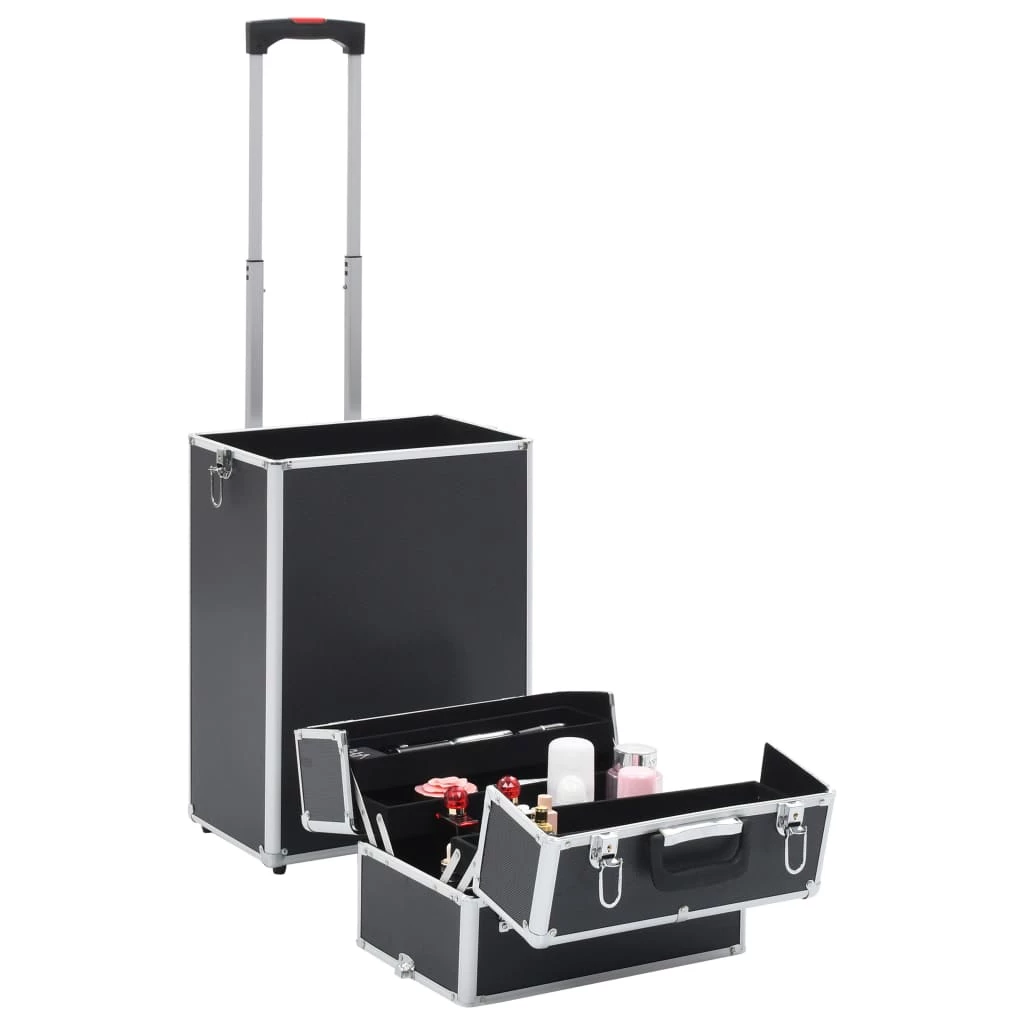 Make-up Trolley Aluminium Black 4 Make-up Trolley Aluminium Black - Image 2