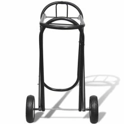 Metal Foldable Saddle Rack with Wheels -Sports Shop Metal Foldable Saddle Rack with Wheels 432552 2
