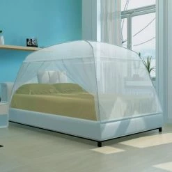 Mongolia Net Mosquito Net 2 Doors 200 x 180 x 150 cm White