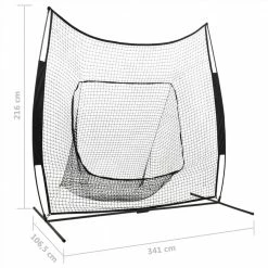 Multisport Practice Net Baseball Softball 341x106.5x216 cm Metal -Sports Shop Multisport Practice Net Baseball Softball 341x106 5x216 cm Metal 502221 6