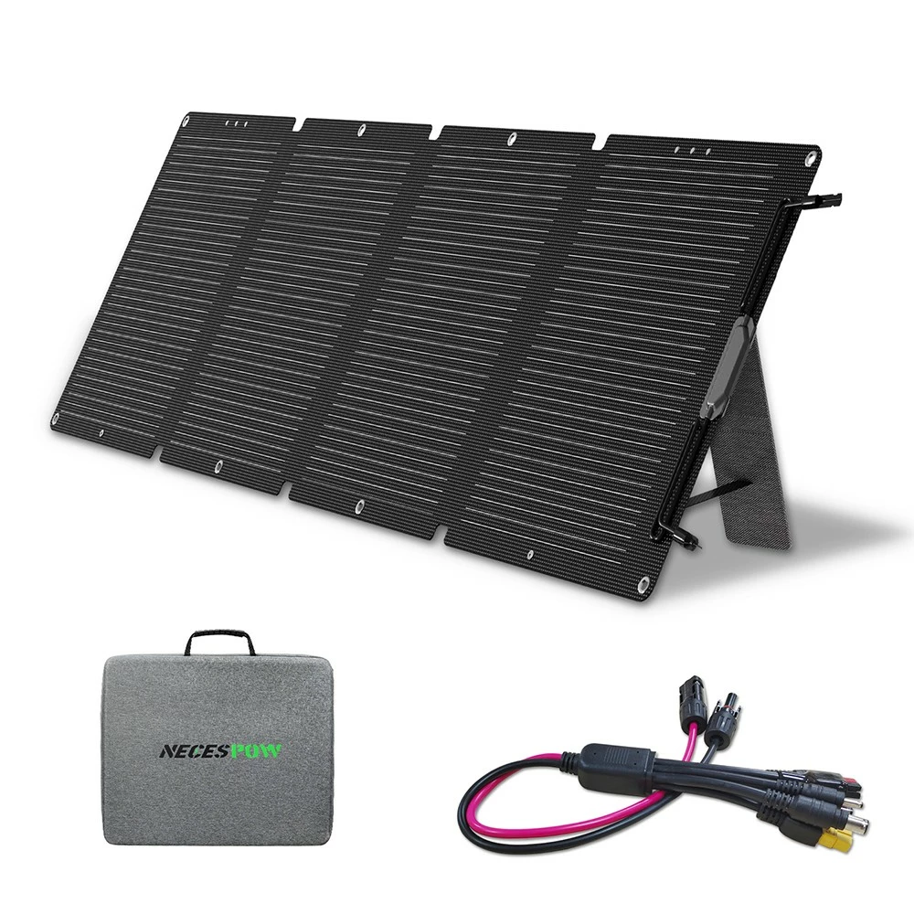 NECESPOW 120W Foldable Solar Panel, Monocrystalline Solar Cells, 21% Highly Efficient Conversion, IP65 Waterproof 4 NECESPOW 120W Foldable Solar Panel, Monocrystalline Solar Cells, 21% Highly Efficient Conversion, IP65 Waterproof - Image 2