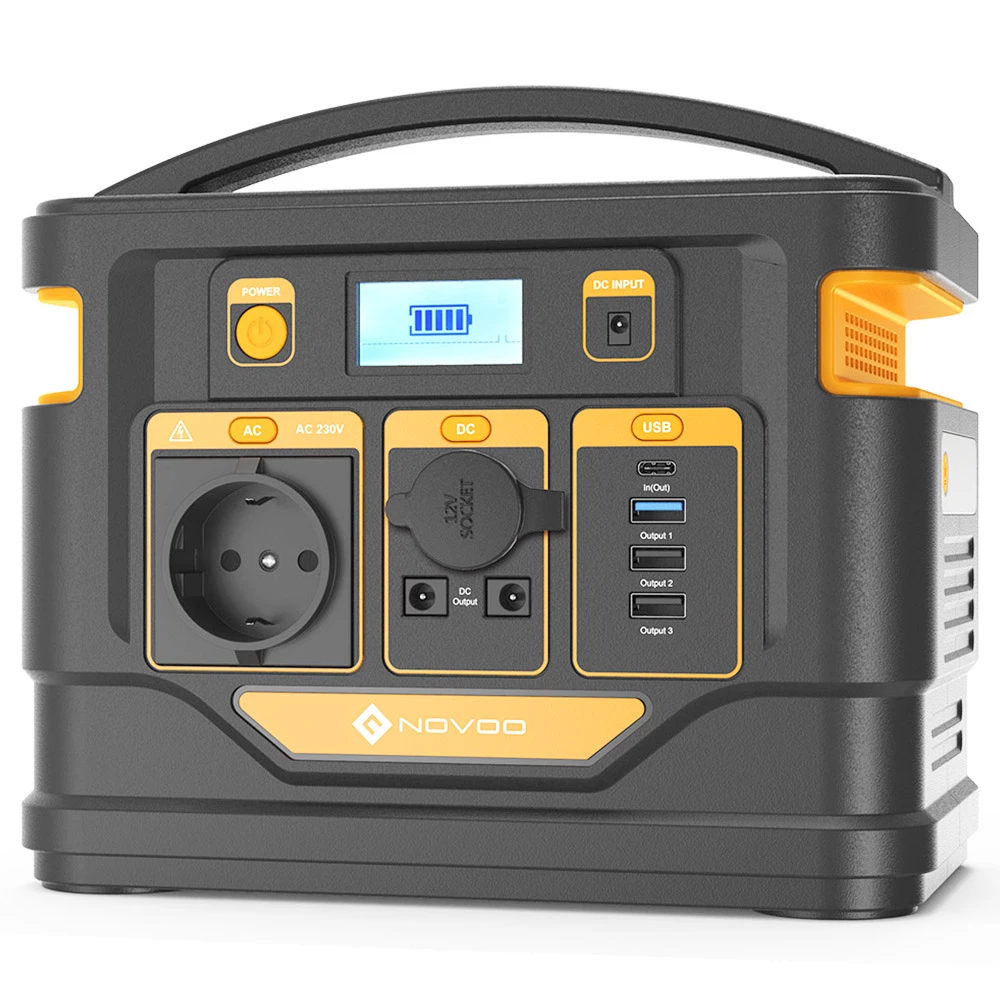 NOVOO 296Wh Portable Power Station with 300W AC Socket PD 45W USB C Port Car Socket 3 USB A Ports Total 8 Ports 4 NOVOO 296Wh Portable Power Station with 300W AC Socket PD 45W USB C Port Car Socket 3 USB A Ports Total 8 Ports - Image 2