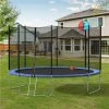 12FT Trampoline with Safety Enclosure Net & Ladder, Spring Cover Padding, Basketball Hoop -Blue 1 12FT Trampoline with Safety Enclosure Net & Ladder, Spring Cover Padding, Basketball Hoop -Blue -Sports Shop Not allowed to sell to Walmart 12FT Round Trampoline with Safety Enclosure Net Ladder Spring Cover Padding Basketball Hoop Outdoor Activity SM000030CAA 455298 0