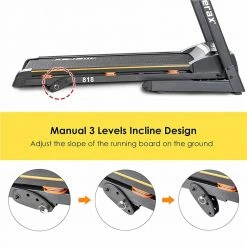 Merax Newest 2.25HP Electric Folding Treadmill Motorized Running Machine with Cushion Adjustable Incline Level Large Display - Black -Sports Shop Not allowed to sell to Walmart Merax New 2 25HP ElectricTreadmill Folding Motorized Running Machine w Cushion 455332 3