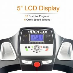 Merax Newest 2.25HP Electric Folding Treadmill Motorized Running Machine with Cushion Adjustable Incline Level Large Display - Black -Sports Shop Not allowed to sell to Walmart Merax New 2 25HP ElectricTreadmill Folding Motorized Running Machine w Cushion 455332 5