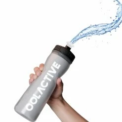 OOLACTIVE 20oz Bike Water Bottle Cycling Squeeze Bottle 600ml - Grey -Sports Shop OOLACTIVE 24oz Bike Water Bottle Cycling Squeeze Bottle 513540 3