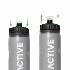 OOLACTIVE 20oz Bike Water Bottle Cycling Squeeze Bottle 600ml - Grey -Sports Shop OOLACTIVE 24oz Bike Water Bottle Cycling Squeeze Bottle 513540 5