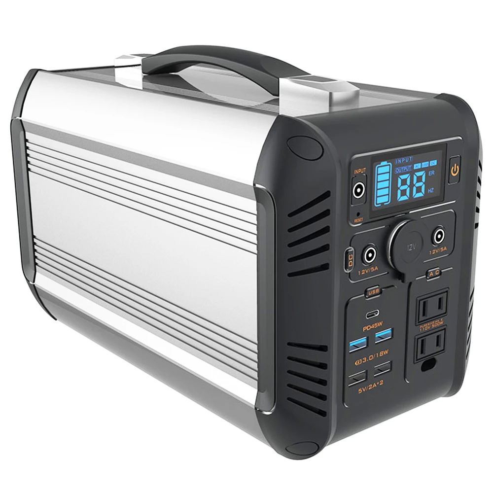 OUKITEL CN505 Portable Power Station 614Wh/500W with Pure Sine Wave and Solar Fast Charging - Black 5 OUKITEL CN505 Portable Power Station 614Wh/500W with Pure Sine Wave and Solar Fast Charging - Black - Image 3