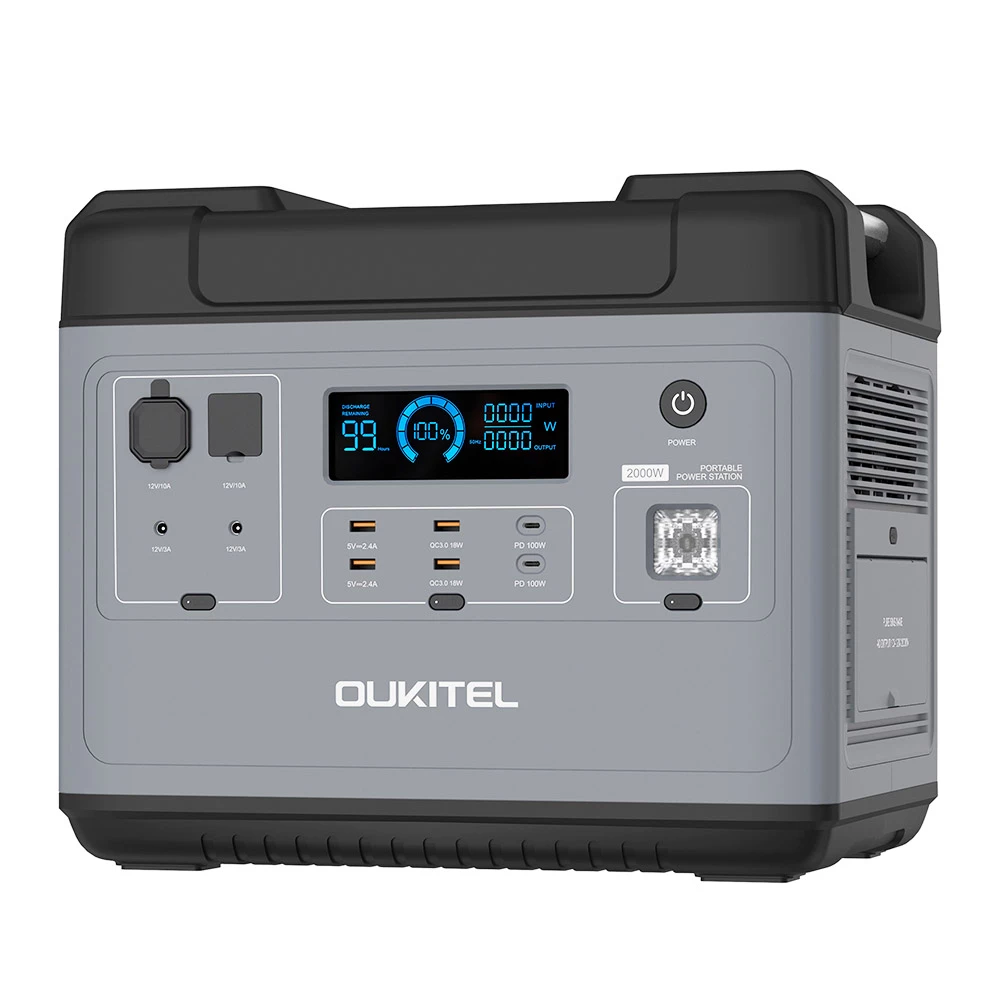 OUKITEL P2001 Ultimate 2000W Portable Power Station, 2000Wh LiFePO4 MPPT Solar Generator with Pure Sine Wave AC Outlets, QC3.0 & USB-C PD 100W, Super Fast Recharge Durable Generator for Home Outdoor Camping RV CPAP Emergencies Solar Battery - EU Plug 7 OUKITEL P2001 Ultimate 2000W Portable Power Station, 2000Wh LiFePO4 MPPT Solar Generator with Pure Sine Wave AC Outlets, QC3.0 & USB-C PD 100W, Super Fast Recharge Durable Generator for Home Outdoor Camping RV CPAP Emergencies Solar Battery - EU Plug - Image 5