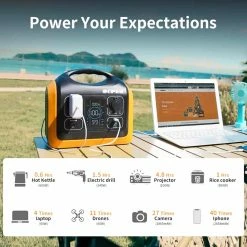 OUPES 600W 595Wh Portable Power Station, LiFePO4 Battery Solar Generator, PD 60W Fast Charging, LED Light 11 OUPES 600W 595Wh Portable Power Station, LiFePO4 Battery Solar Generator, PD 60W Fast Charging, LED Light -Sports Shop OUPES Portable Power Station 600W 592Wh Solar Generator 492959 3
