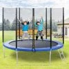 Outdoor Trampoline With Safety Fence And Ladder, 10FT Garden Trampoline With 150KG Passed GS And TUV Test -Sports Shop Outdoor 10FT Trampoline with Safety Fence and Net Padded Poles 501458 0
