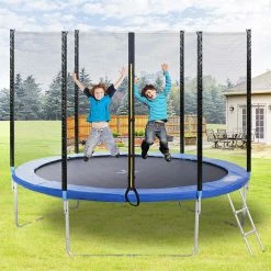Outdoor Trampoline With Safety Fence And Ladder, 10FT Garden Trampoline With 150KG Passed GS And TUV Test