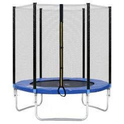 Outdoor Trampoline with Safety Fence and Padded Poles, 6FT Garden Trampoline, Load-bearing 80kg passed GS and TUV Test -Sports Shop Outdoor Trampoline with Safety Fence and Padded Poles 501456 2