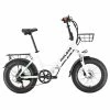 PHILODO H4 Foldable Step-Thru Fat Bike 20 Inch 48V 13Ah Removable Battery 250W Motor 25km/h Dual Brakes - White -Sports Shop PHILODO H4 Foldable Step Thru Fat Bike 20 Inch White 507612 0