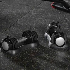 Pair of 12.5 Lbs Adjustable Dumbbell with Handle and Weight Plate for Home Gym black -Sports Shop Pair of 12 5 Lbs Adjustable Dumbbell with Handle and Weight Plate for Home Gym black 455372 5