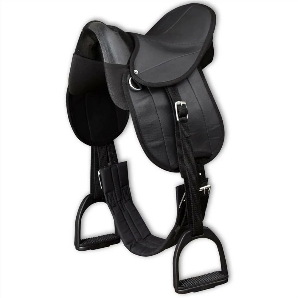 Pony Saddle Set 10" Black 4 Pony Saddle Set 10" Black - Image 2