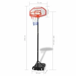 Portable Basketball Hoop 250 cm 13 Portable Basketball Hoop 250 cm -Sports Shop Portable Basketball Hoop 250 cm 428226 5