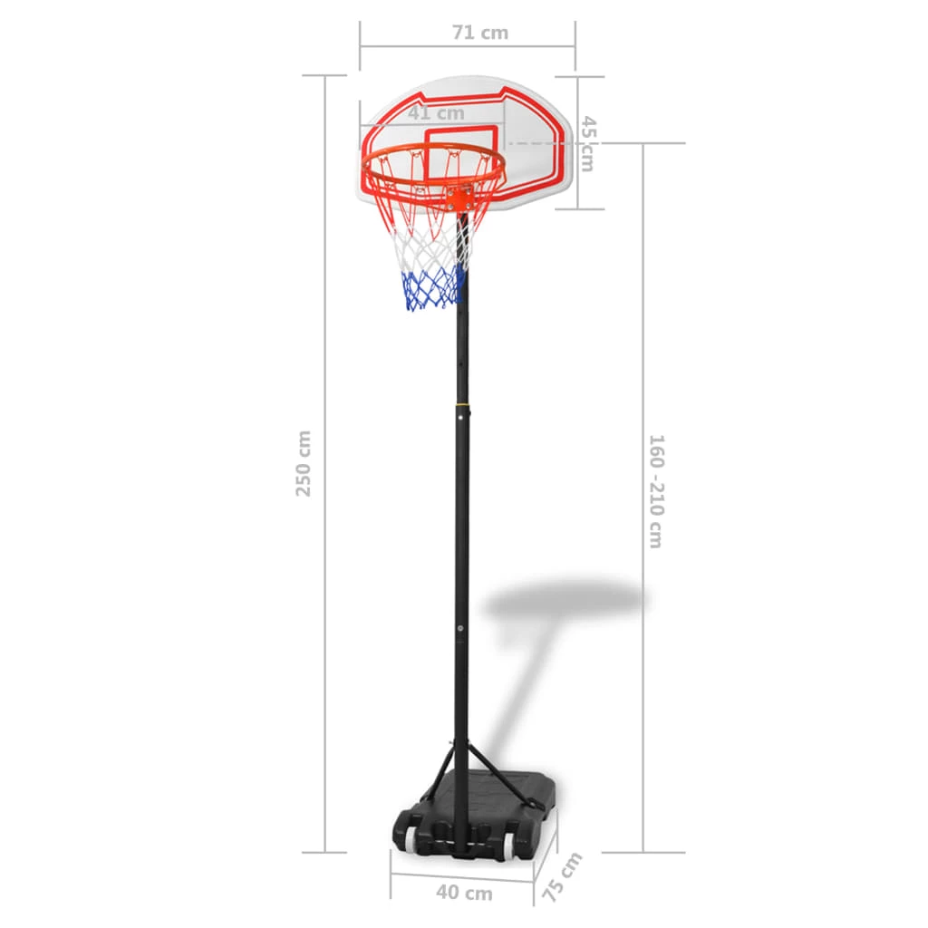 Portable Basketball Hoop 250 cm 8 Portable Basketball Hoop 250 cm - Image 6