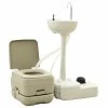 Portable Camping Toilet 10+10L and Handwash Stand 20L Set Grey 2 Portable Camping Toilet 10+10L and Handwash Stand 20L Set Grey -Sports Shop Portable Camping Toilet 10 10L and Handwash Stand 20L Set Grey 466690 0
