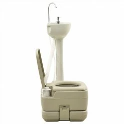 Portable Camping Toilet 10+10L and Handwash Stand 20L Set Grey -Sports Shop Portable Camping Toilet 10 10L and Handwash Stand 20L Set Grey 466690 5