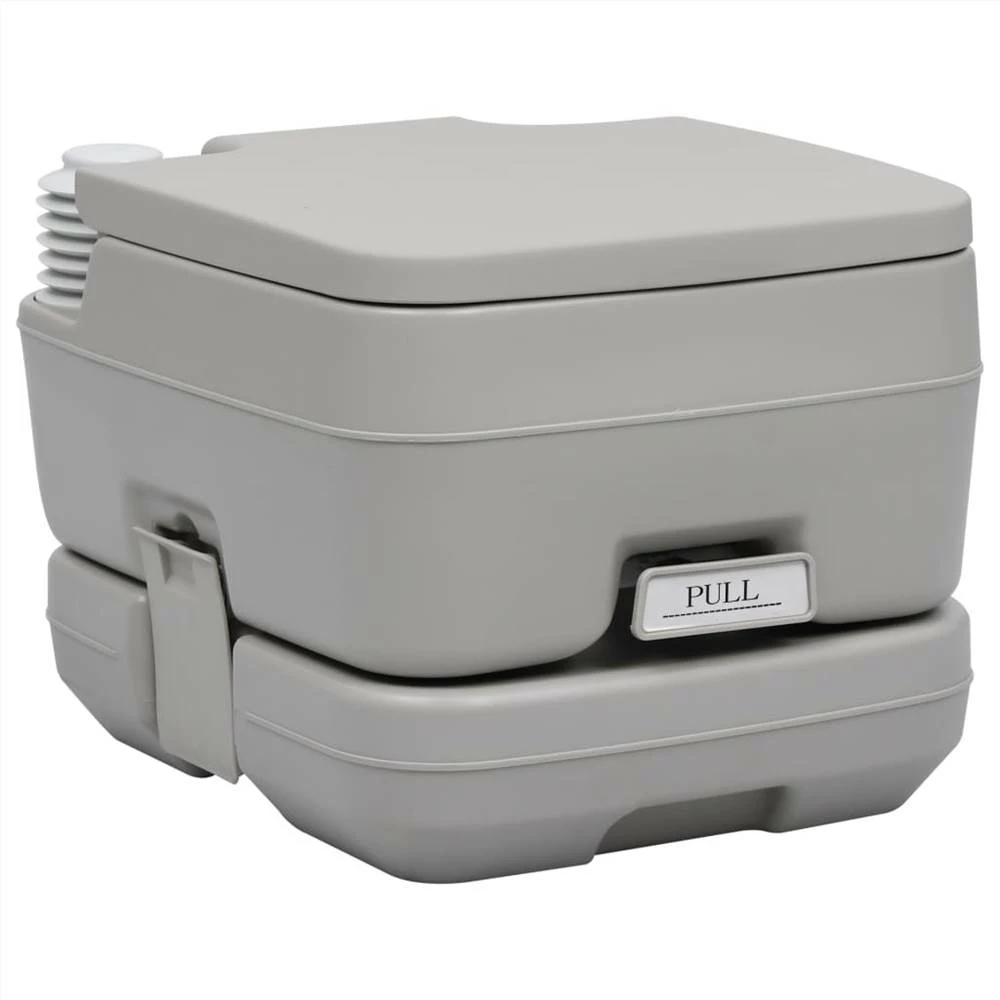 Portable Camping Toilet Grey 10+10 L 3 Portable Camping Toilet Grey 10+10 L
