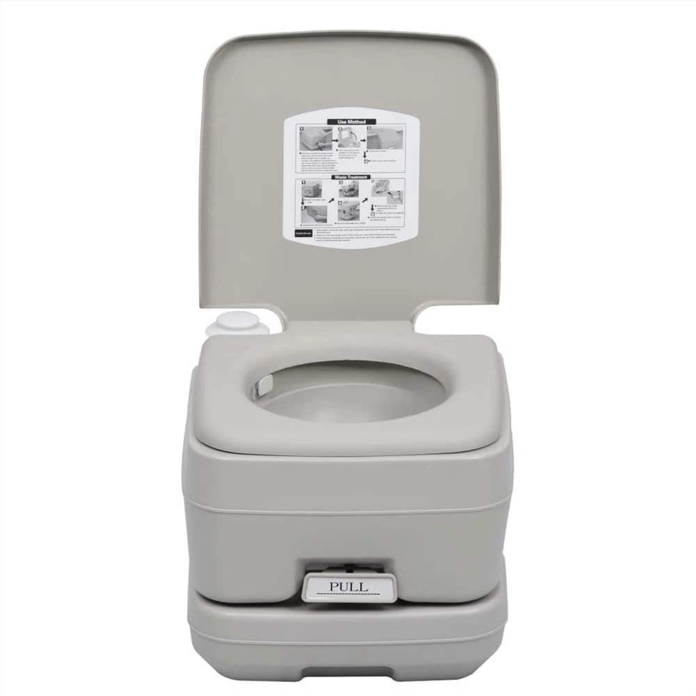 Portable Camping Toilet Grey 10+10 L 8 Portable Camping Toilet Grey 10+10 L - Image 6