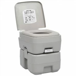 Portable Camping Toilet Grey 20+10 L -Sports Shop Portable Camping Toilet Grey 20 10 L 485957 4