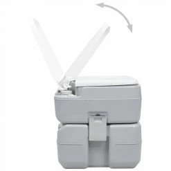 Portable Camping Toilet Grey 20+10 L 10 Portable Camping Toilet Grey 20+10 L -Sports Shop Portable Camping Toilet Grey 20 10 L 485997 2