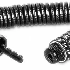 Portable Mini Bicycle Lock Security 4 Digit Resettable Combination Coiling Cable Lock - Black -Sports Shop Portable Mini Bicycle Lock Security 4 Digit Resettable Black 907939
