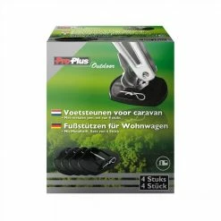 ProPlus Caravan Support Pads with Metal Pins Set of 4 361528 -Sports Shop ProPlus Caravan Support Pads with Metal Pins Set of 4 361528 488146 2