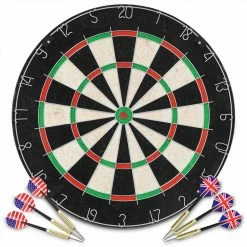 Professional Dart Set with Dartboard and Surround Sisal Steel -Sports Shop Professional Dart Set with Dartboard and Surround Sisal Steel 489812 1