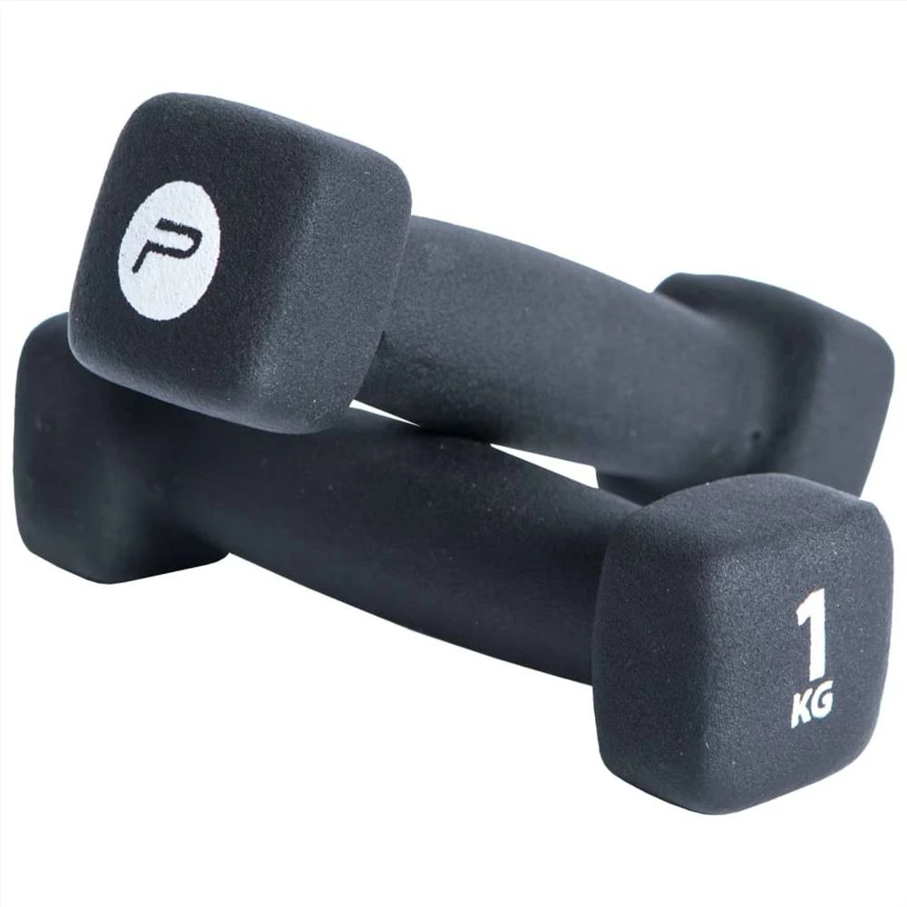 Pure2Improve Dumbbell Set 2x1 kg Neoprene Black 3 Pure2Improve Dumbbell Set 2x1 kg Neoprene Black