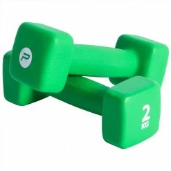 Pure2Improve Dumbbell Set 2x2 kg Neoprene Green -Sports Shop Pure2Improve Dumbbell Set 2x2 kg Neoprene Green 488683 2