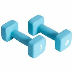 Pure2Improve Dumbbell Set 2x3 kg Neoprene Blue